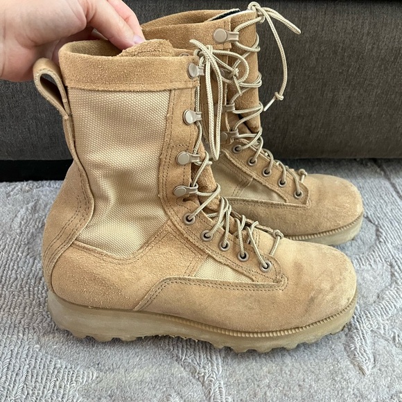 Belleville Goretex Military Army Flight Combat Crewman Boots Size 5.5 W Desert - Picture 1 of 10